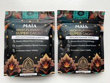 MAIA High-Flavanol Super Cacao with NATTOKINASE 7oz 30 servings 2-pack