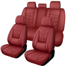 Universal 3d Waterproof Nappa Leather Car Seat Covers Full Set Cushion Protector
