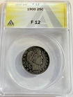1900-P Barber Quarter - ANACS F 12 - Just Graded / New Holder