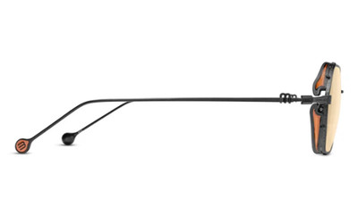 Matsuda M3153 Sunglasses (Matte Black, Cafe Orange)
