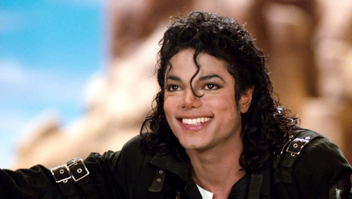 Michael Jackson King of Pop Smiling Portrait 1980s Photo Print