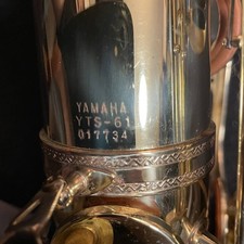 YAMAHA YTS-61 Tenor Saxophone Gold Used with Hard Case Neck