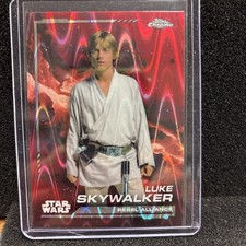 2024 Topps Chrome Star Wars Luke Skywalker Red Wave