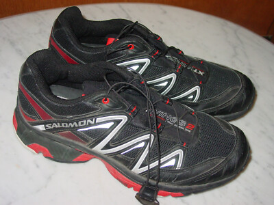 2009 Mens Salomon XT Wings 2 Trail 106202 Black/Red Running Shoes! Size 9