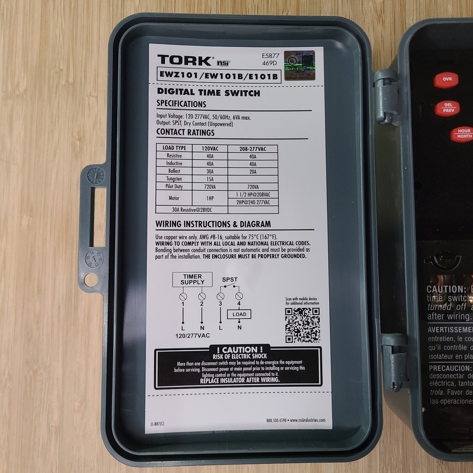 Ew101b Tork EW101B - Digital Time Switch | eBay