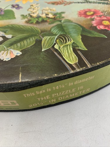 Vintage 1965 Springbok Circular Puzzle Wild Flowers By Maynard Reece COMPLETE - Picture 24 of 24