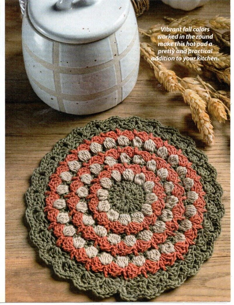 Crocheted on sale hot pads