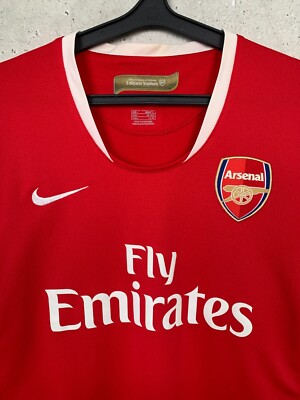 ARSENAL 2006 2007 HOME FOOTBALL SHIRT NIKE WOMENS JERSEY SIZE L