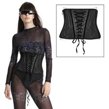 PUNK RAVE Cyber Cincher Korsett Miedergürtel...