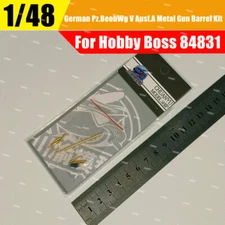 1/48 German Pz.BeobWg V Ausf.A Tank Metal Barrel+Shells Set for Hobby Boss 84831