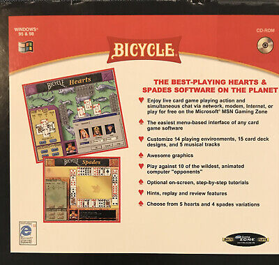 Bicycle - SOLITAIRE HEARTS & SPADES BRIDGE PC 3 Pack Activision Value for  sale online