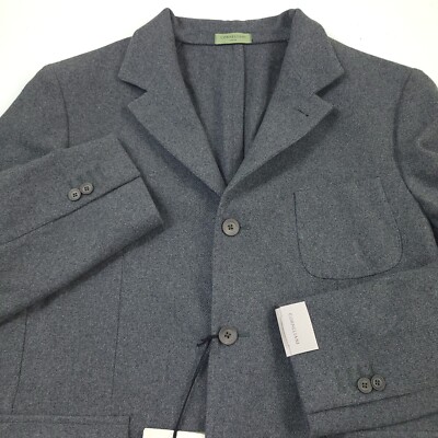 Corneliani 46R Weekender Jacket Cashmere Slim Fit Gray Mens Italy 56R