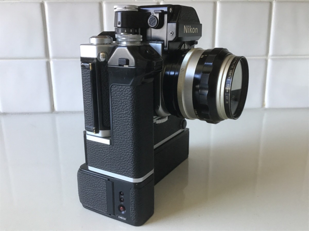 VINTAGE NIKON F2 MD MOTOR DRIVE NIKON MB-1 NIKKOR AUTO 1:1.4 F