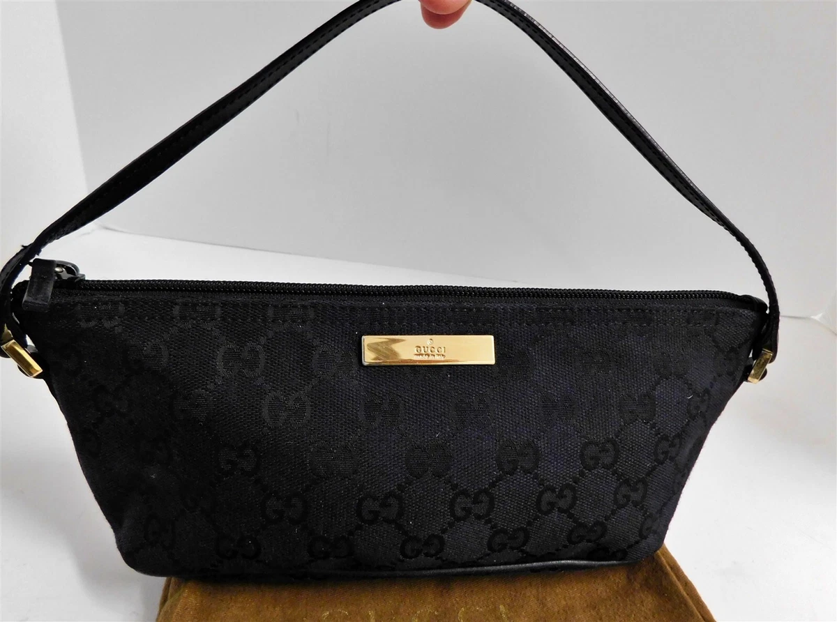 gucci black monogram shoulder bag