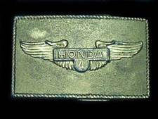 TH05150 VINTAGE 1970s  HONDA 4  MOTORCYCLES BELT BUCKLE