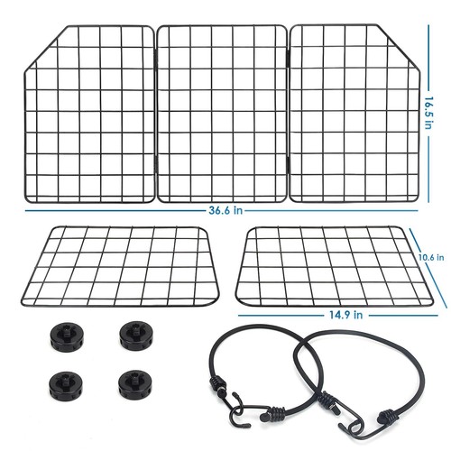 Dog Car Barrier for SUV, Adjustable Pet Divider Gate for Trunk Cargo Area, - Picture 2 of 7