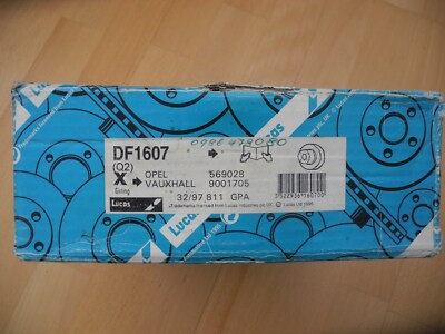 Opel Vauxhall 2 brake discs by Lucas Gierling DF 1607 Corsa Kadett D & E NEW