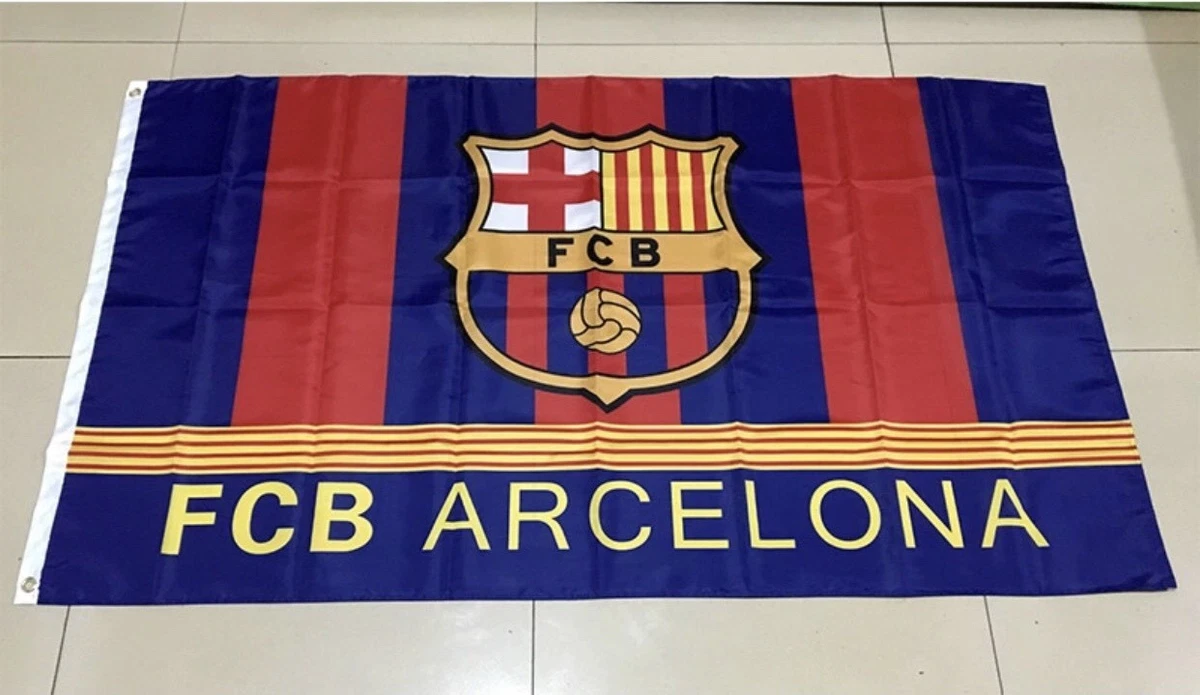 FC Barcelona Unisex Adult International Club Soccer Fan Flags for