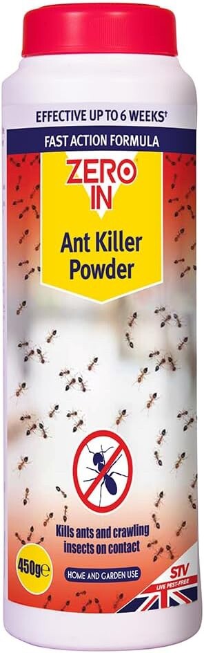 Zero In Home Garden Ant Woodlice Cockroaches Earwigs Bugs Killer Powder 450g