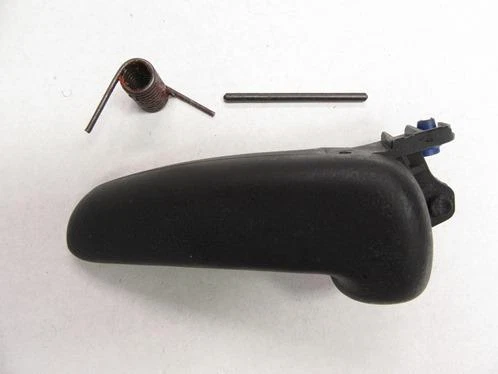 Original OEM Chrysler Concorde 300M LHS lado del conductor puerta delantera trasera manija negra Foto 3 de 4