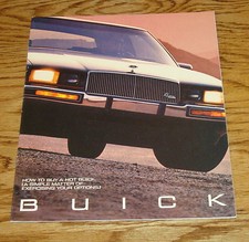 Original 1987 Buick Performance Sales Brochure 87 Grand National Regal Riviera