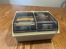 Disk case with 74 3 and a half inch disks