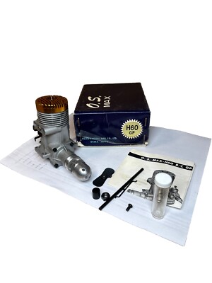 OS MAX H60GP Golden Head RC Nitro Airplane Engine .60 cu.in.  VGC