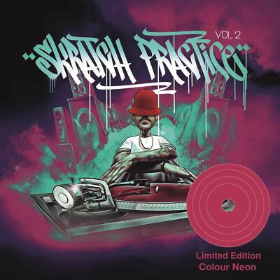 DJ T-KUT - SCRATCH PRACTICE VOL.2 (NEON MAGENTA VINYL)    VINYL LP SINGLE NEU