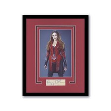 Elizabeth Olsen "Avengers" AUTOGRAPH Signed Custom Framed 11x14 Display ACOA