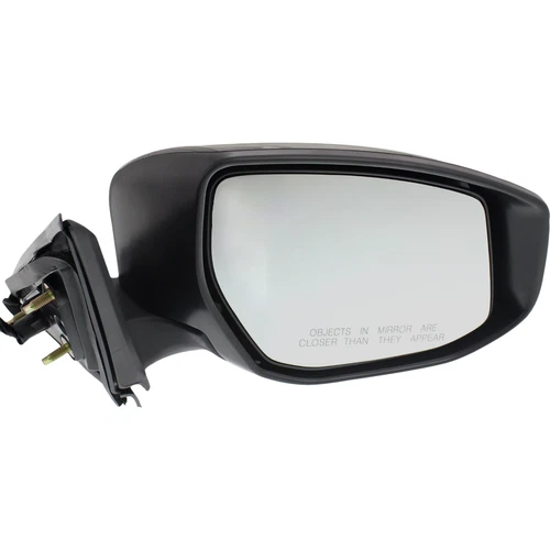 Fits 13-18 NS ALTIMA SEDAN POWER MIRROR PAINT TO MATCH BLACK W/SIGNAL W/O HEAT R