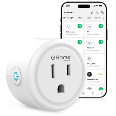 Plug,Wifi Smart Plugs Compatible with Alexa and Google Home,Smart Wifi Outlet wi