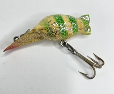 Eddie Pope Hot Shot #3 Yellow Green Bands Glitter Pre-Luhr Jensen  # 30