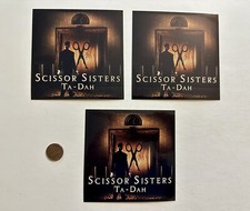 SCISSOR SISTERS Ta-Dah 3 PROMO STICKERS cd JAKE SHEARS Magic Hour ANA MATRONIC+1