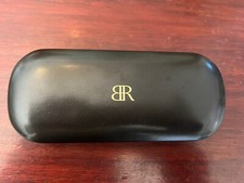 Banana Republic Designer Glasses Hard Case Black Faux Leather Clamshell