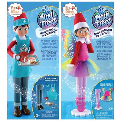 The Elf on the Shelf Magi-Freez Bundle: Rainbow Snow Pixie and Cocoa to Go Outfi