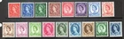1958 Complete Wilding set, crown watermark MNH Unmounted  17 stamps sg570 -sg586