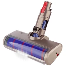 Soft Roller Head Attachment Accessory w/LED Lights -- Fits Dyson V7 V8 V10 V11