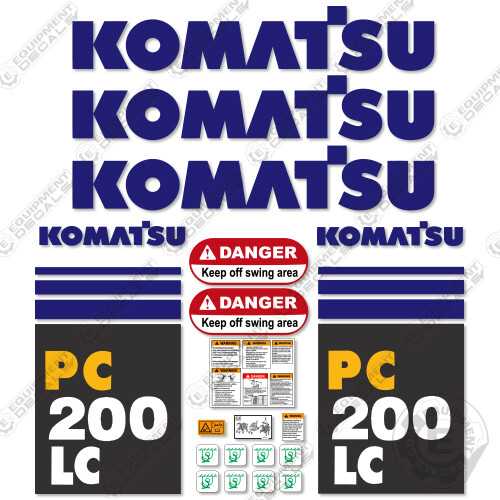 Komatsu PC 27 MR3 Excavator Stickers, Set For The PC27MR-3 Model - Foto 12