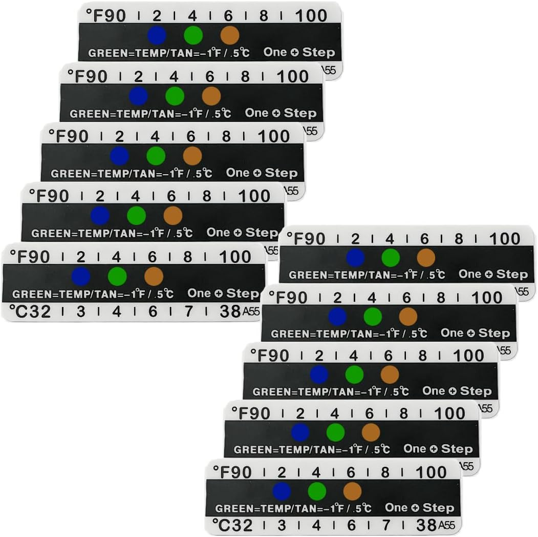 One Step Urine Temperature Test Strips, 25 X Stick on Adhesive Thermometer Strip