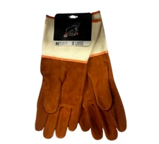 Cowhide Leather Welding Gloves - Elliott Red Ram (#MTRR-2) - (5" Cuff) - Large
