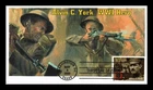 US COVER ALVIN C YORK WWI HERO DISTINGUISHED SOLDIERS FDC ROMP CACHET 9 OF 21