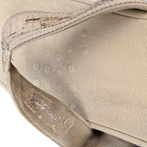 Vionic High Tide Sandals Women's 8 Tan Gold Cork Thong Wedge Flip Flop Shoes - Bild 14 von 15