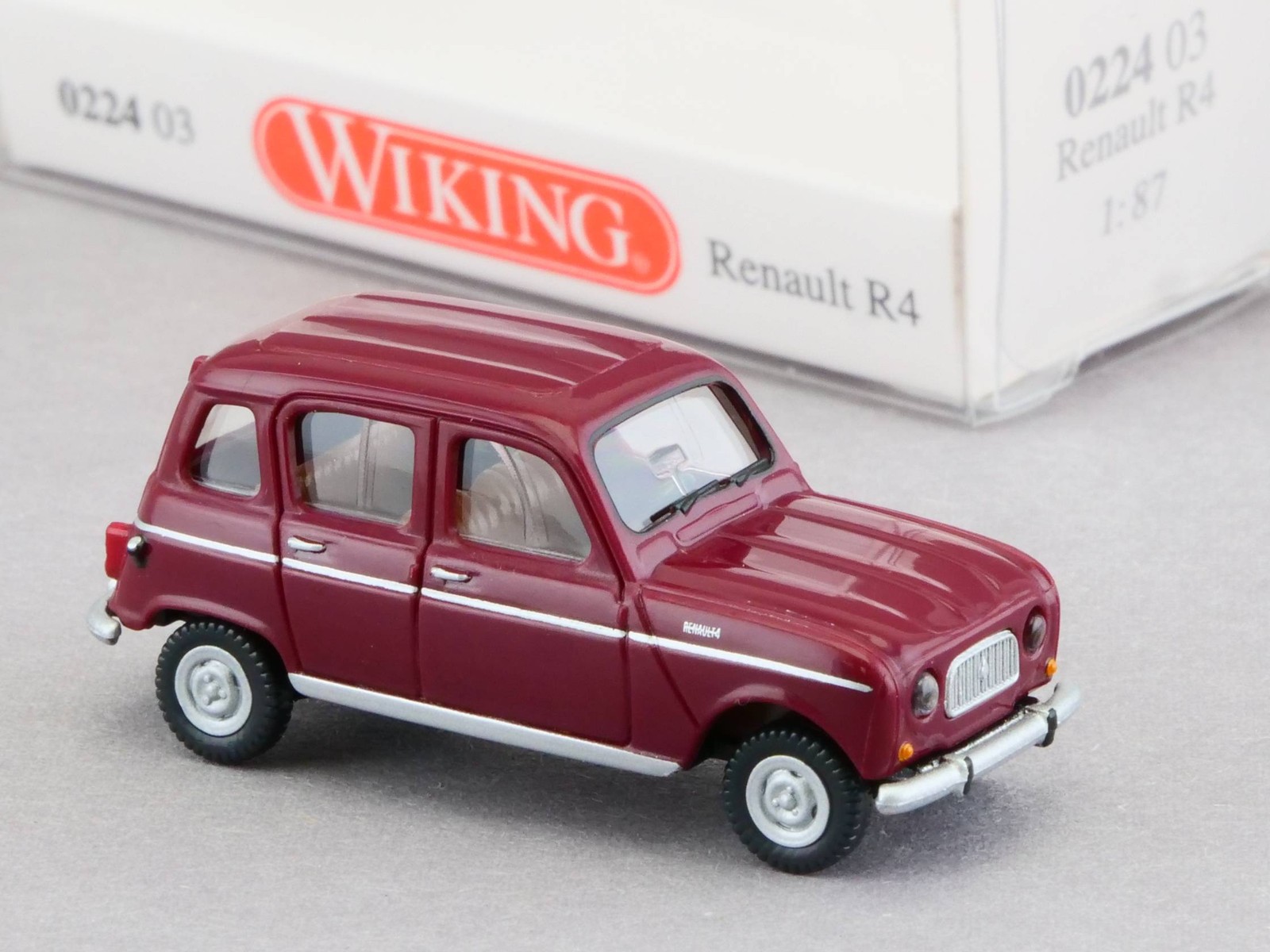 Wiking 022403 Renault R4 Panel Van Rubin Red 1:87 Mint! In Box