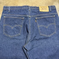 Vintage 1992 Levi's 517 Orange Tab USA Boot Cut Flared Dark Wash Denim Jeans 