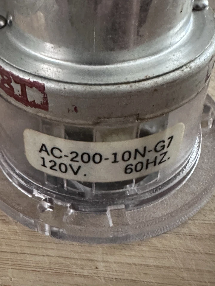 Engler Hour Meter AC-200-10NG7 - 120V 60Hz - New - Round Bezel Panel Mount - Image 3 of 4