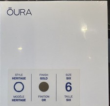Oura Ring Gen 3 Heritage Gold Size 6 NEW Smart Ring  