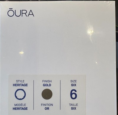 Oura Ring Gen 3 Heritage Gold Size 6 NEW Smart Ring !!
