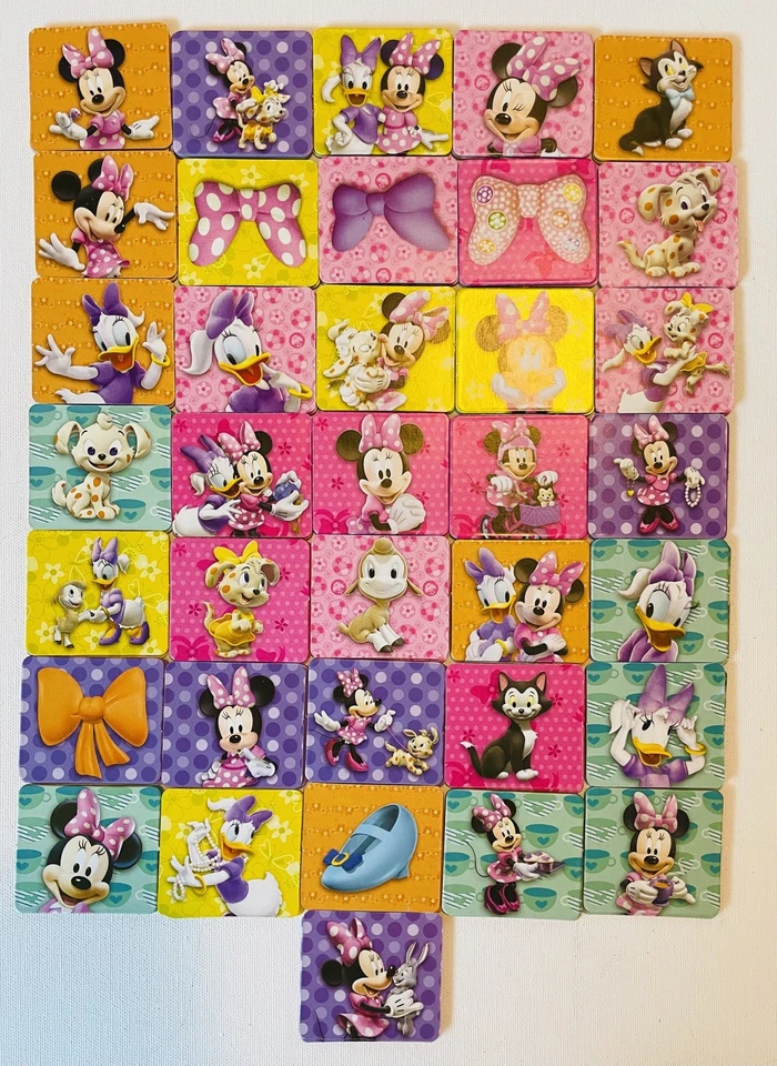 Disney Minnie Mouse Memory Match Game 72 Cards Complete Family Fun Gift - Image 2 of 4