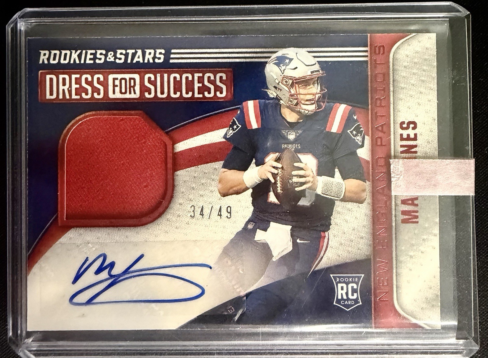 Mac Jones Panini Rookies & Stars Dress for Success Autograph Relics #DSMJ Base