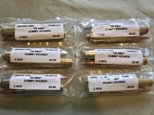6 PACKS OF 2 "50 BMG" DUMMY ROUNDS